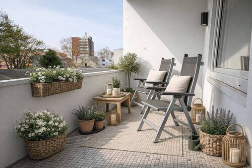 Balkon - Renovierungsbedürftige 2-Zimmer-Etagenwohnung mit Balkon und Garagenstellplatz