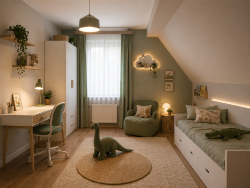 Kinderzimmer 2 -DG (virtually staged ) - 