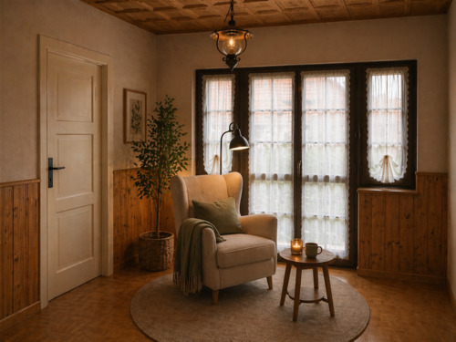 Diele-Leseecke (virtually staged) - 