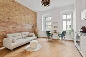 Wohn-/Essbereich - Bezugsfreie, kernsanierte und top ausgestattete Wohnung nahe Bornholmer Straße - provisionsfrei