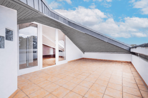 Dachterrasse teilweise überdacht - 