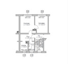 Grundriss - 2 Zimmer Etagenwohnung zur Miete in Ostrau