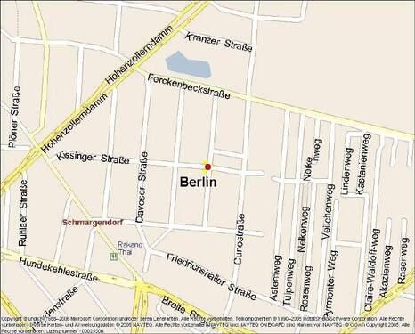 Kartenausschnitt - 2 Zimmer Etagenwohnung zur Miete in Berlin