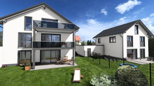 Ansicht Westseite MFH + EFH - 