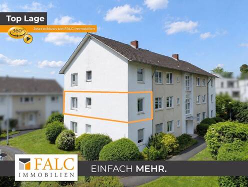 Außenansicht - Familienfreundliche Wohnung in Rheinlage mit attraktivem Entwicklungspotenzial
