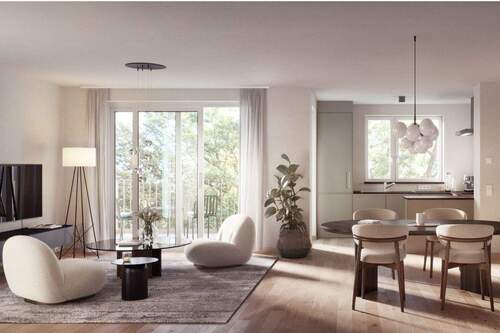 Urban Asset - Wohn- und Schlafzimmer - Erdgeschosswohnung mit Gartenanteil