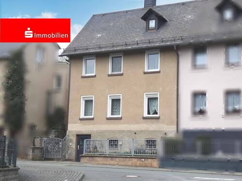 Ansicht Süd - Handwerkertraum nahe der A9 - Doppelhaushälfte mit Werkstatt & Garten in HirschbergSaale OT Göritz