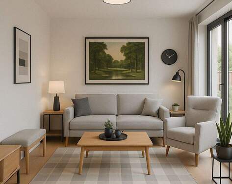 Wohnzimmer EG Renovierungsbeispiel - Einfamilienhaus mit 141,50 m² in München zum Kaufen