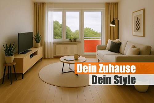 Dein Zuhause Dein Style - Großzügige 2-Raum Wohnung mit Sonnenbalkon ins Grüne!