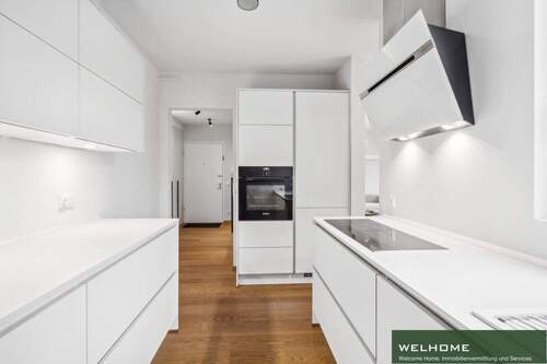 Einbauküche - Etagenwohnung mit 85,00 m&sup2; in Frankfurt am Main zur Miete