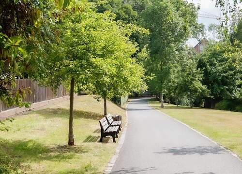 grüne Parkanlagen - 