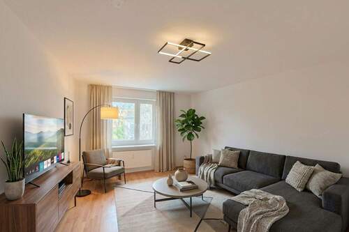 Wohnen-(Einrichtung visualisiert) - 1 Zimmer Etagenwohnung zur Miete in Chemnitz