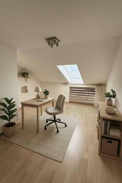 Einrichtungsbeispiel Dachzimmer KI generiert - 