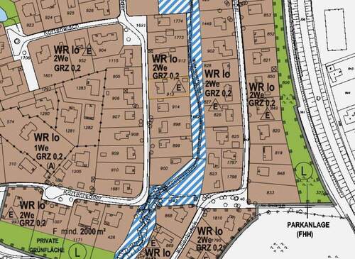 B-Plan Auszug - Grundstück in Hamburg