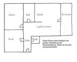 Skizze zur Raumaufteilung - 
