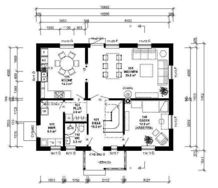 Erdgeschoss Haus KNUTSTORP - 