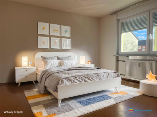 1. Kinderzimmer / Arbeitszimmer - virtually staged - 