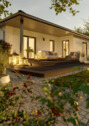 Ext_Winkelbungalow_108_GardenView_Fokus_Abend.png - Ihr stufenloses Wohnglück im idyllischen Crossen an der Elster