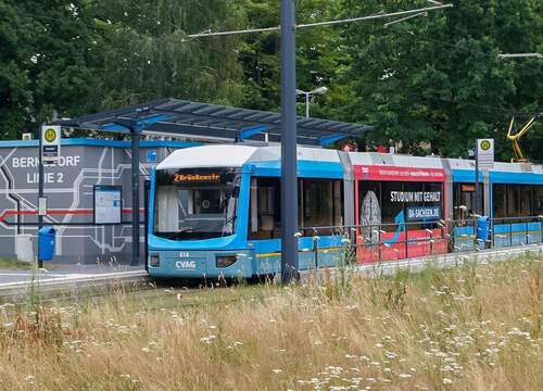 egal wohin - mit Tram oder Bus - 
