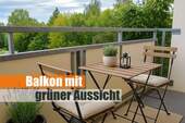 Balkon mit grüner Aussicht - Schön, ruhig und im grünen Umfeld gelegene 2-Zimmer-Wohnung mit Einbauküche!