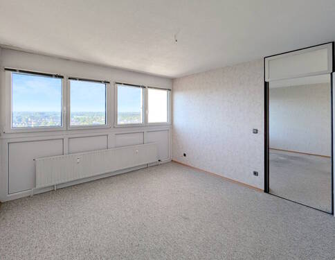 Originalaufnahme Schlafzimmer - Etagenwohnung mit 86,80 m&sup2; in Neu-Ulm zum Kaufen