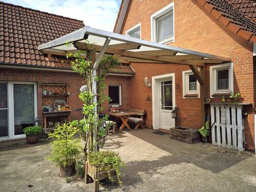 Terrassenüberdachung -Seiteneingang - 