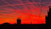 Sonnenuntergang über den Dächern Berlins - 
