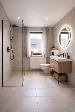 Beispielbild Badezimmer Dachgeschoss nach Sanierung - 