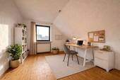 Beispielbild Schlafzimmer 1 DG als Büro nach Sanierung - 