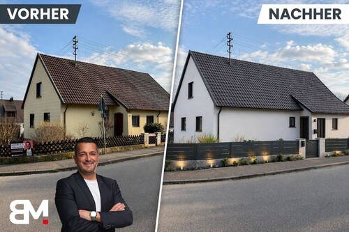 Titelbild Vorher-Nachher - Ein- oder Zweifamilienhaus als Sanierungsobjekt oder Neubauchance auf 894m² Grundstück