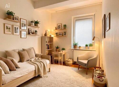 Zimmer 3 - (KI-generiert) - 3 Zimmer Etagenwohnung in Fürth