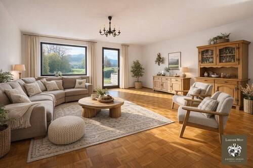 Wohnen_virtuell_möbliert - 5 Zimmer Doppelhaushälfte zum Kaufen in Prien am Chiemsee / Bachham