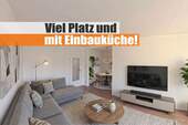viel Platz und mit EBK - Grüne + ruhig gelegene Familienwohnung mit Sonnenbalkon + Einbauküche!