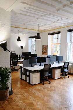 Coffee Flat & Desk - HexaSpace - Industrieloft mit Garten - Südseite - All-in-Miete