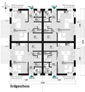 Erdgeschoss - Doppelhaushälfte mit 123,00 m&sup2; in Hamburg zum Kaufen