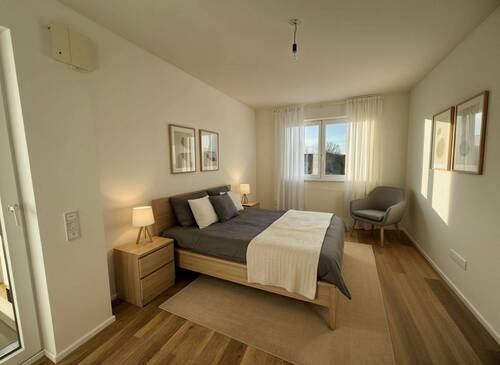 Schlafzimmer virtuell möbliert - 