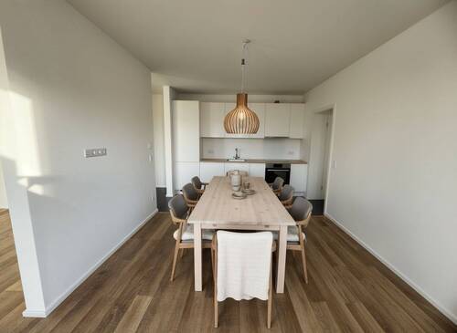 Küche und Esszimmer virtuell möbliert - 