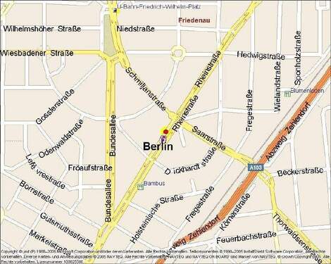 Kartenausschnitt - 3 Zimmer Etagenwohnung zur Miete in Berlin