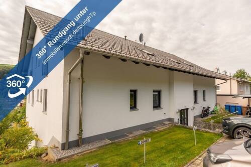 360°-Rundgang Außenansicht - Blick über das Donautal und Obernzell! 2-Zimmer-Wohnung mit Tageslichtduschbad, Terrasse und EBK