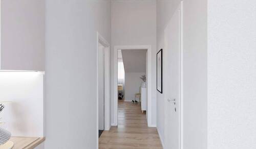 Der Flur bietet Raum für Ihre Bilder - 4 Zimmer Etagenwohnung in Bensheim
