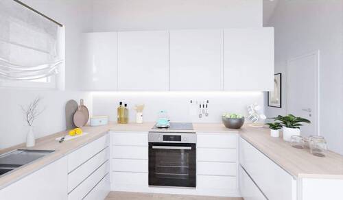 Die Küche bietet Platz für kulinarische Abenteuer - 