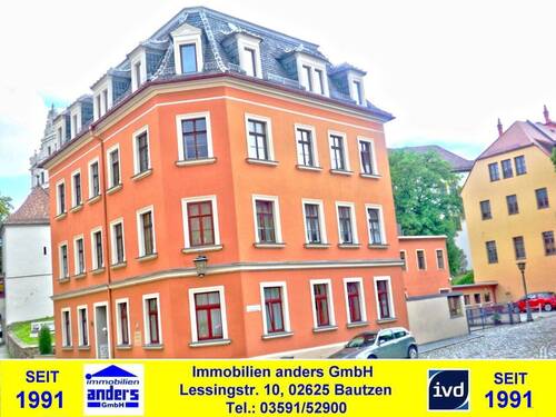 Hausansicht - Moderne 2-Raum Wohnung mit Einbauküche in der Altstadt von Bautzen