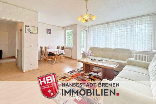 Hauptbild - Huchting Vermietete 3-Zimmer-Wohnung mit Loggia und Einbauküche