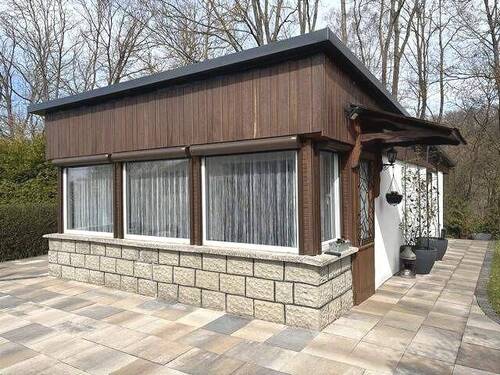 Außenansicht - Erholungsbungalow am Schwimmbad von Bad Bibra