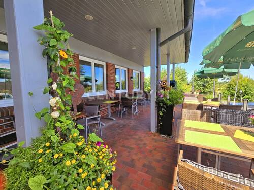 Ansicht Terrasse - Hotel, Pension, Gasthof in Wangerland
