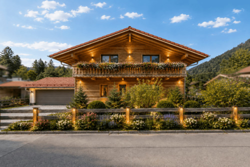 Ansicht Teil Visualisiert KI - 4 Zimmer Einfamilienhaus in Schliersee