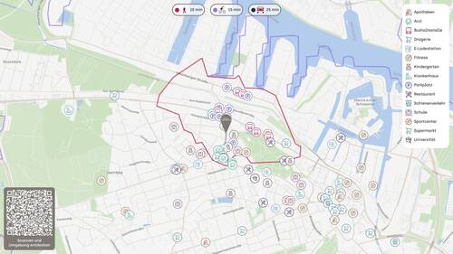 Lageplan - Entwicklungs-Grundstück in Harburg - Positiver Bauvorbescheid für ein Hotel Service Appartments
