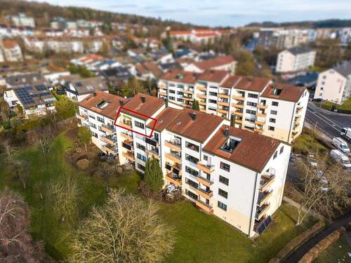 Rückansicht.jpg - 2 Zimmer Etagenwohnung zum Kaufen in Ulm