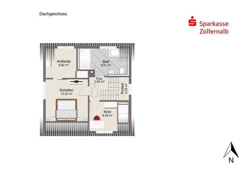 Dachgeschoss - 