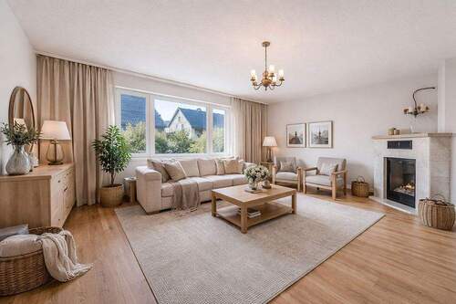 200-8757_EG_Wohnzimmer_gestaged - 5 Zimmer Mehrfamilienhaus, Wohnhaus in Elmshorn